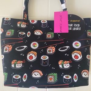 Betsey Johnson Insulated Lunch Tote in Sushi Print